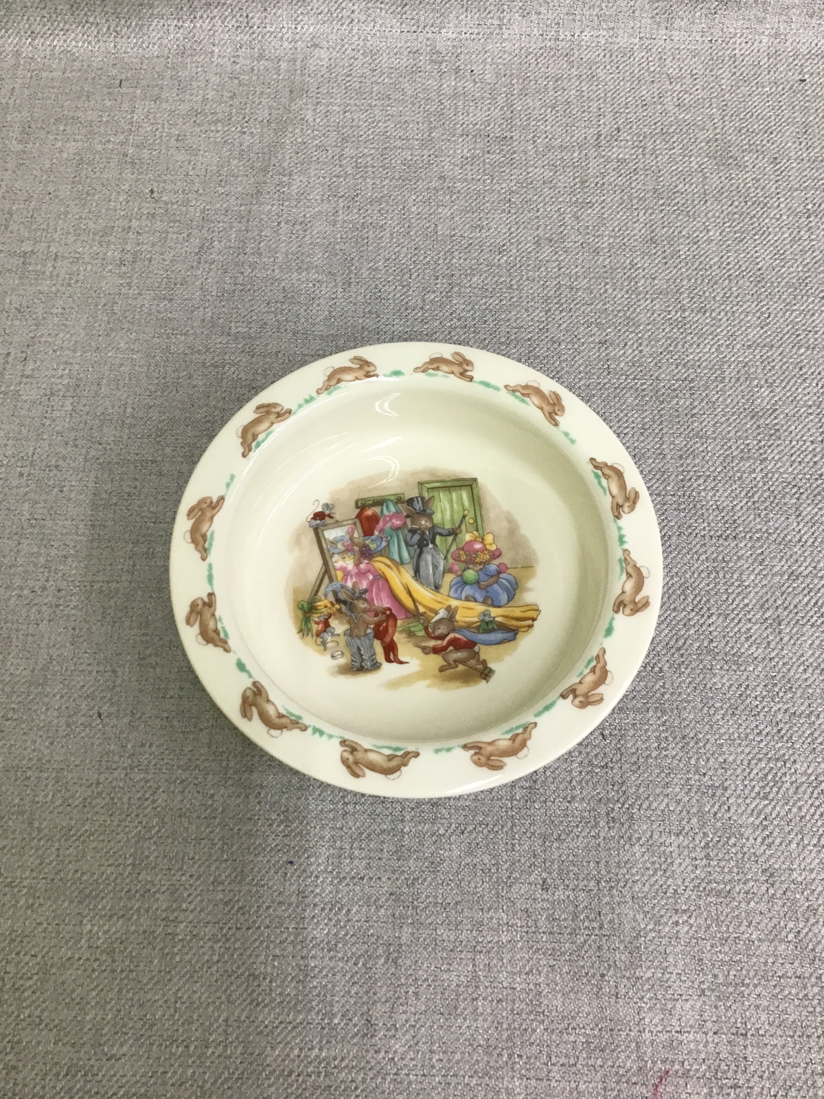Round Baby Bowl- 'Dressing Up'