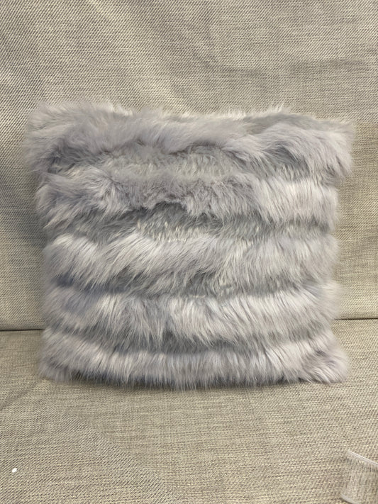 Faux Fur Cushion - Grey
