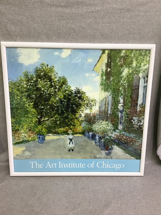 'The Artist's House' by Claude Monet Framed Poster