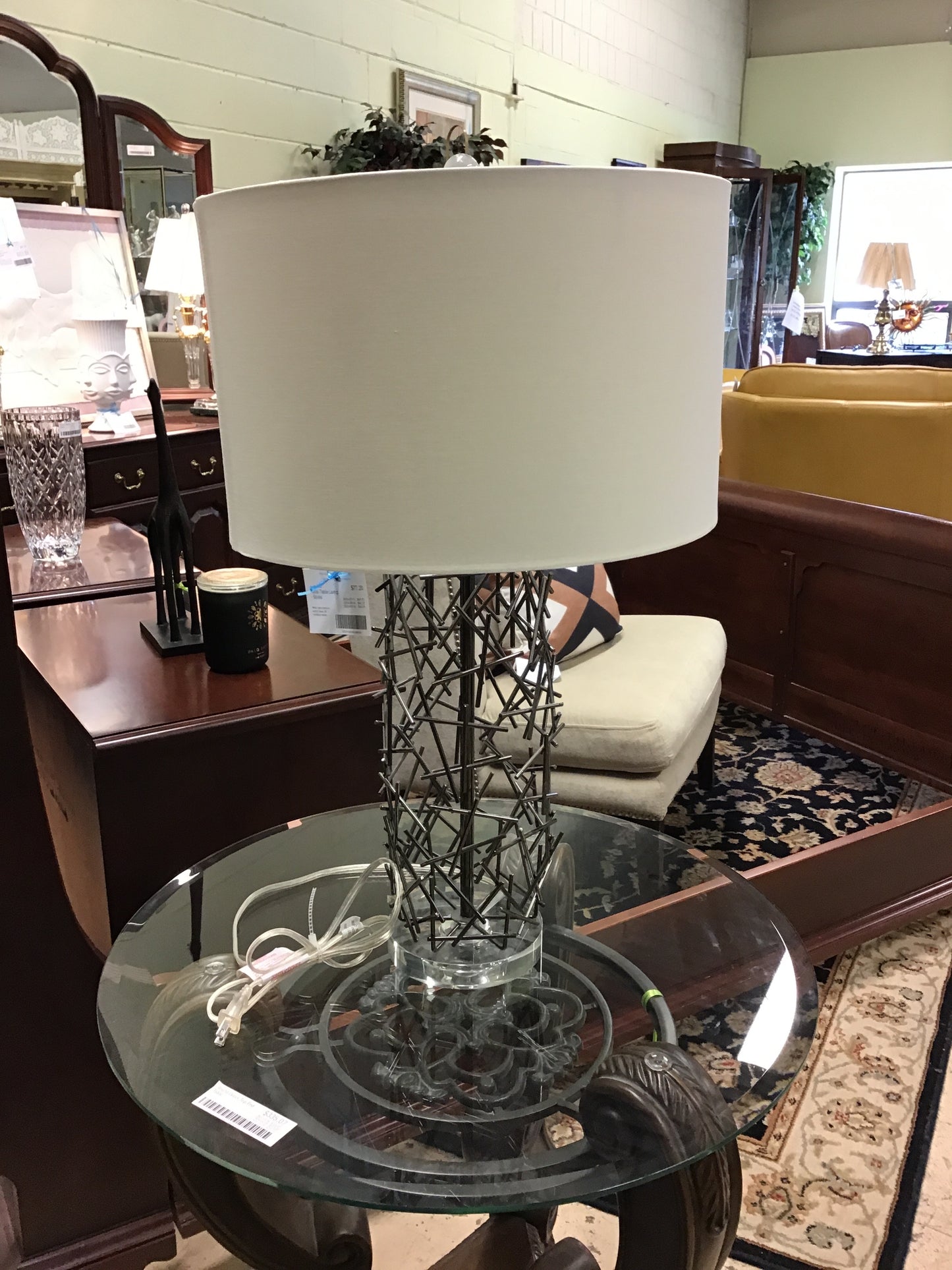 Metal Table Lamp - Sticks