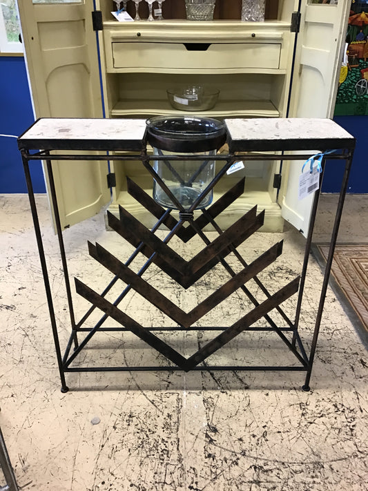 Unique Iron Floor Wine Rack