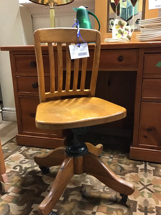 Vintage Armless Banker's Chair