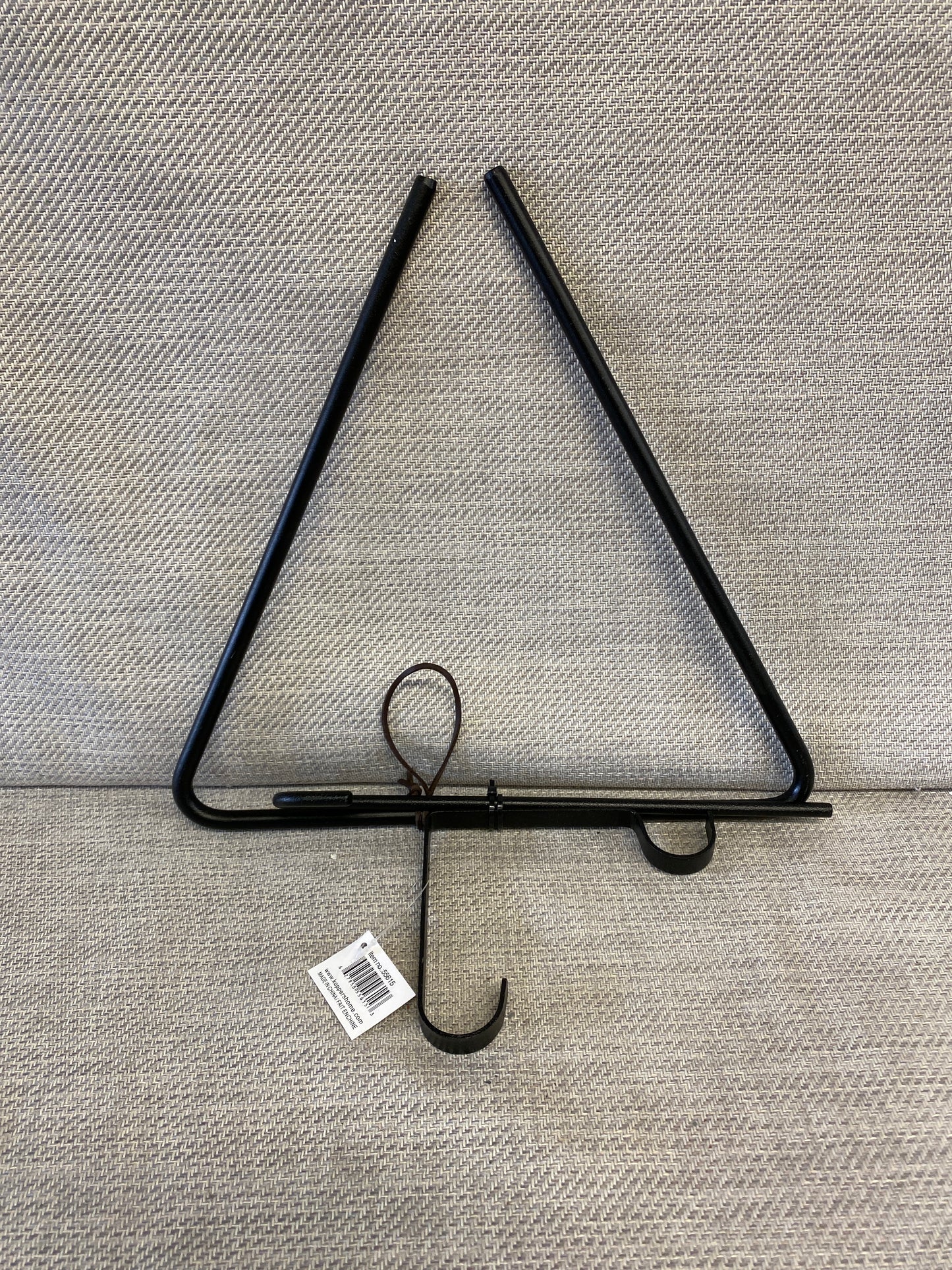 New! 3PC Wrought Iron Triangle - Dinner Gong