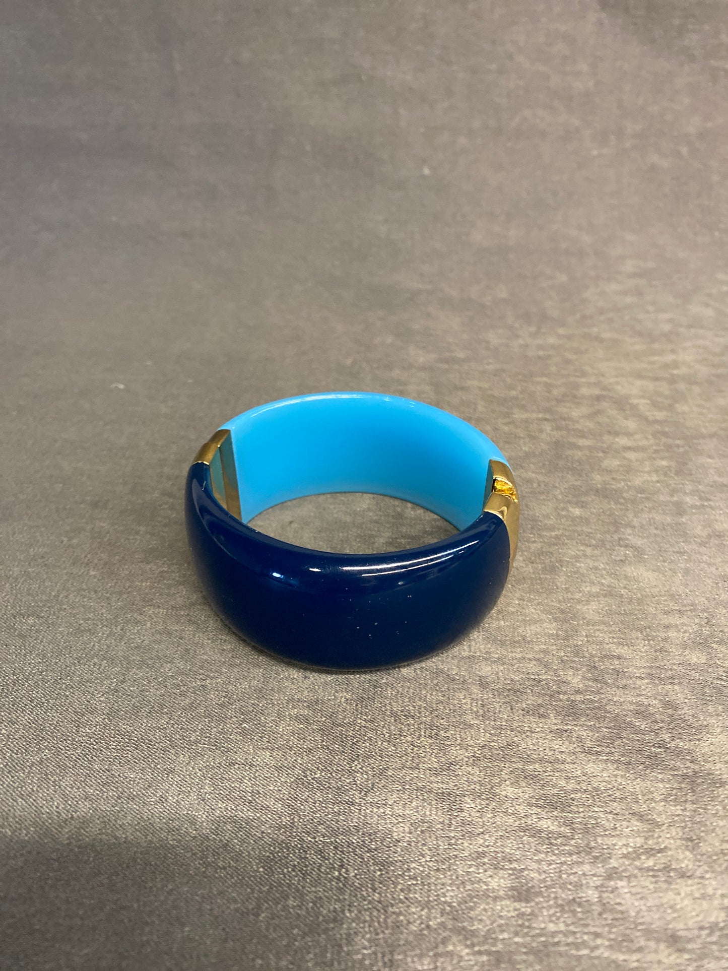 Clamper Bracelet - 2 Tone Blue