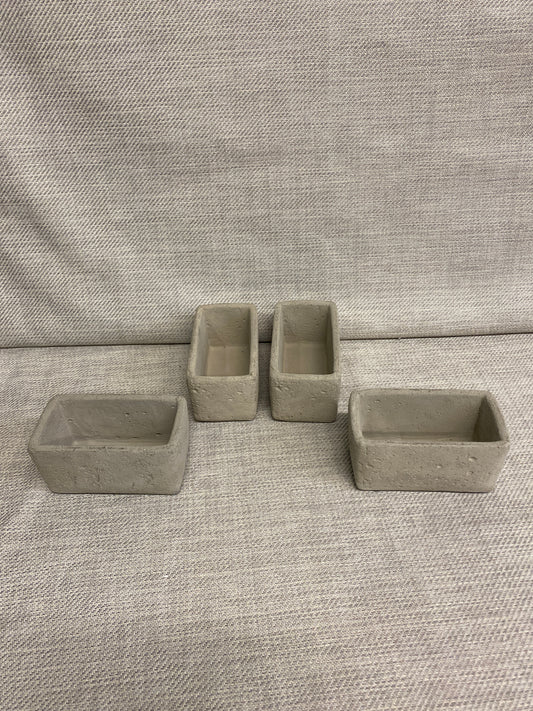 NEW! Set 4 Cement Planters