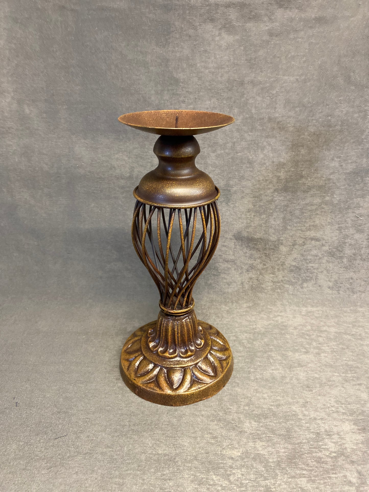 Metal Candleholder - Brown
