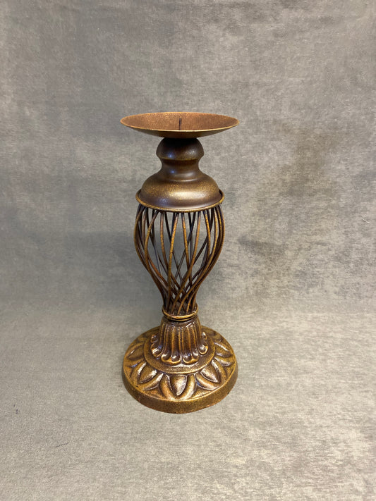 Metal Candleholder - Brown