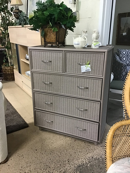 Wicker Chest - Taupe