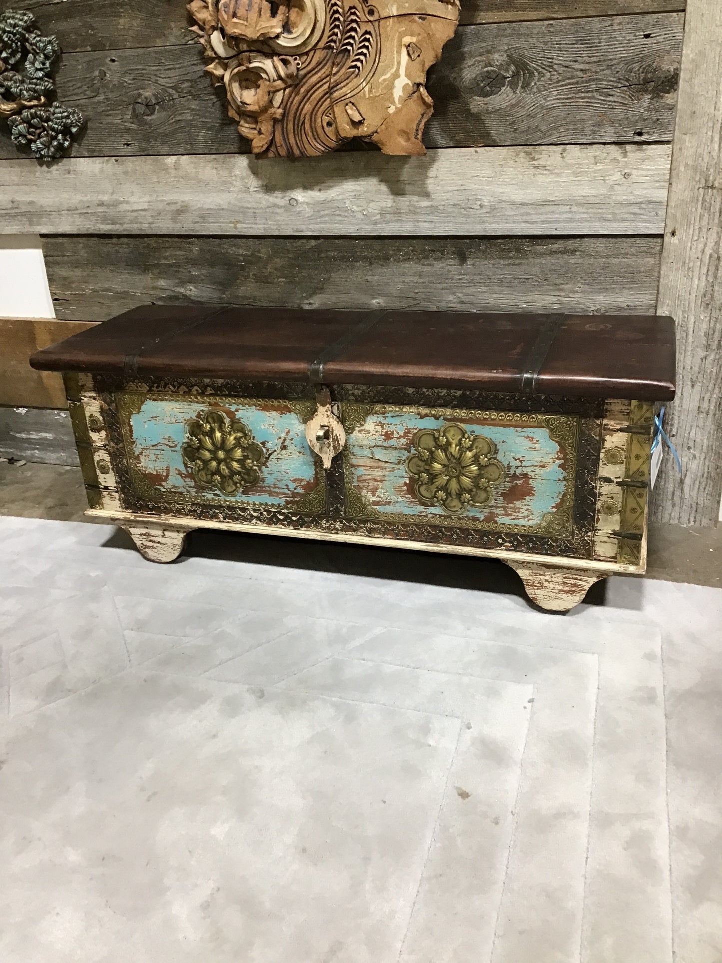 Antique Trunk on Wheels