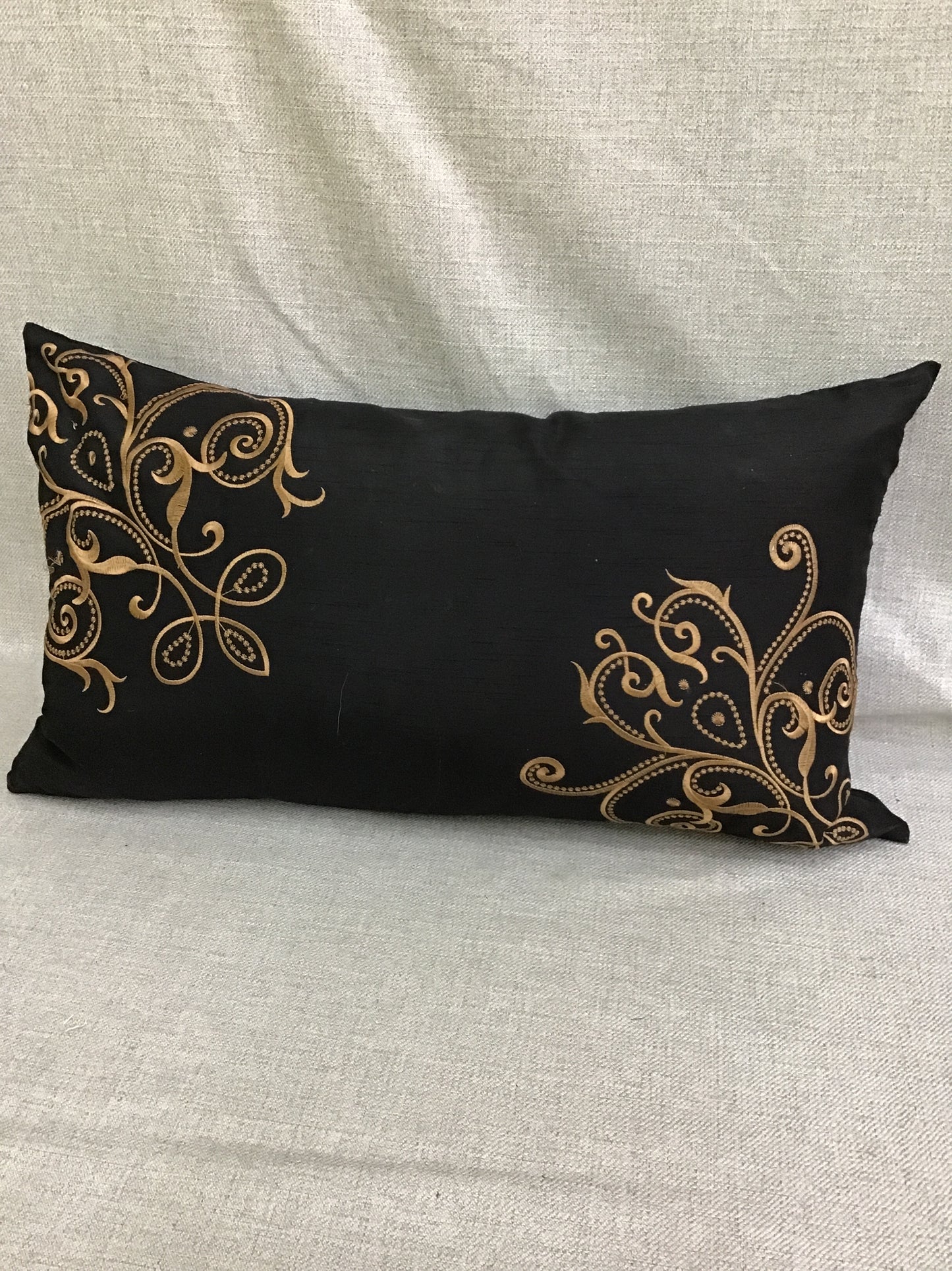 Black Throw Pillow