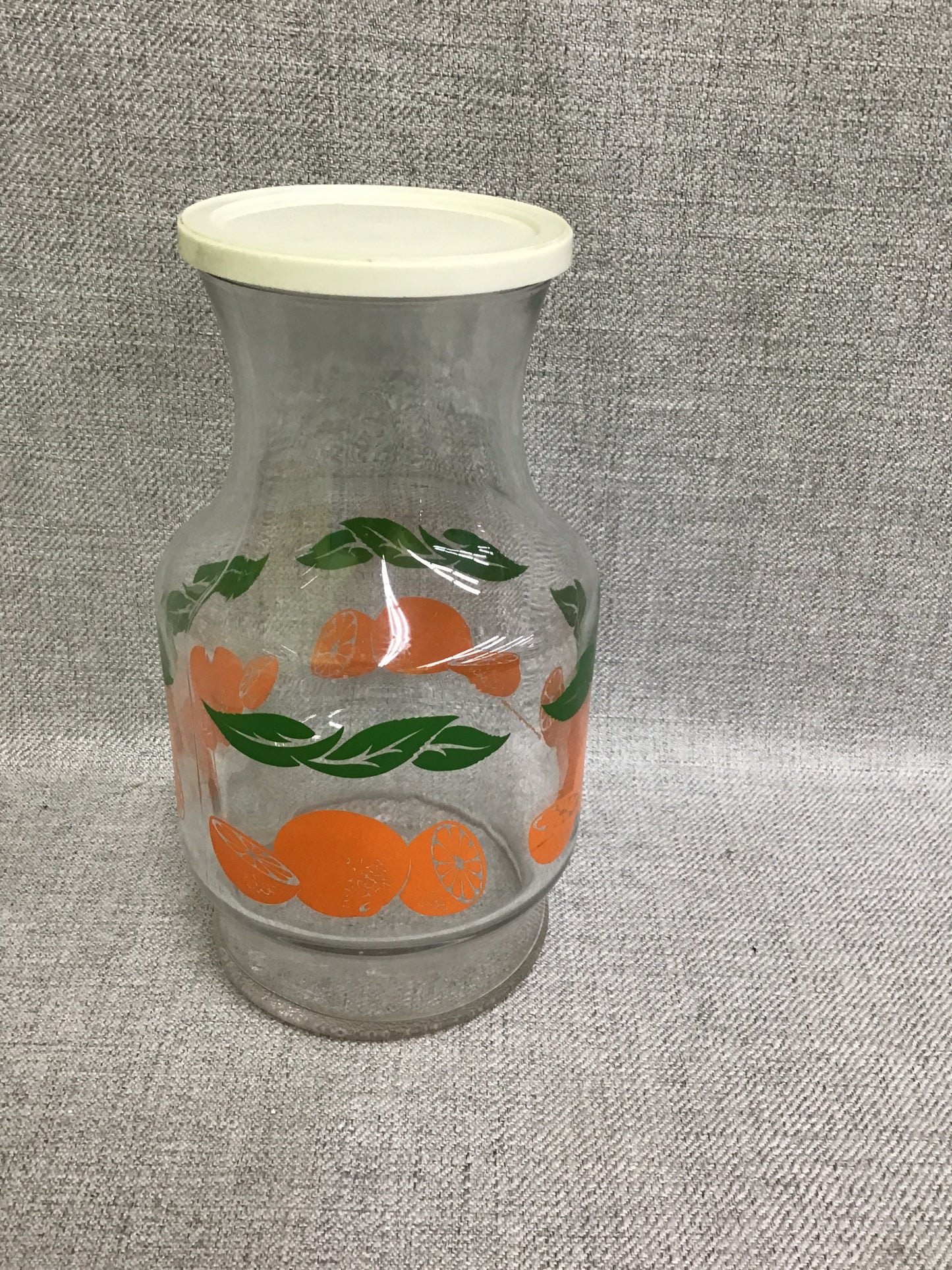 Vintage Anchor Hocking Juice Carafe w Lid