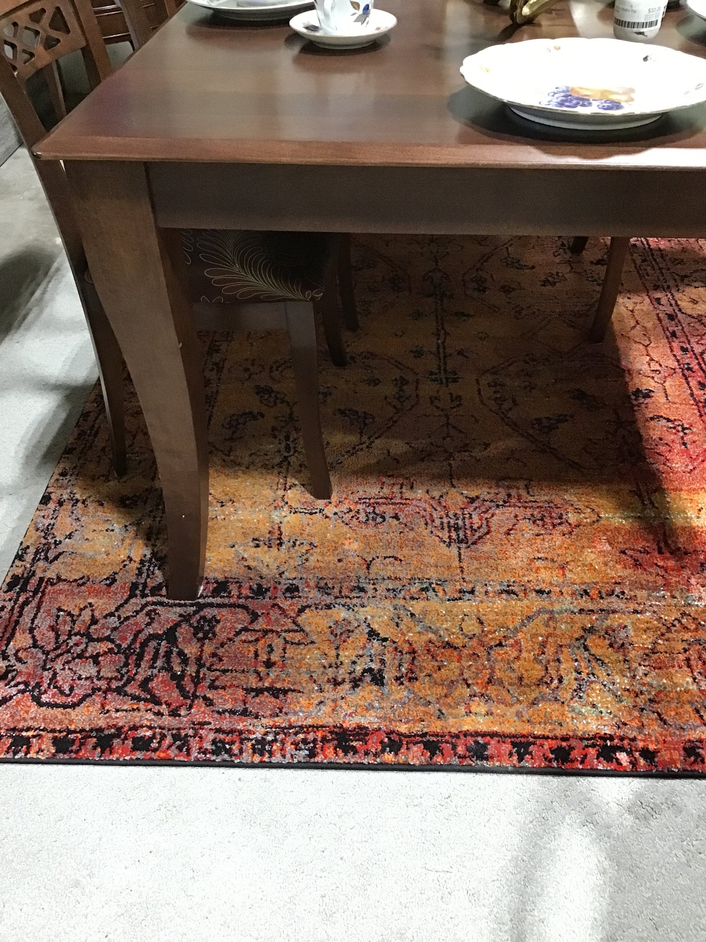 Rug - Vintage Hamadan - 5'3" x 7'6" - Orange
