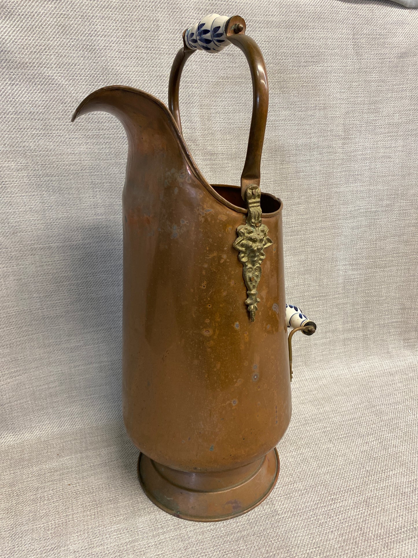 Vintage Copper Coal Scuttle