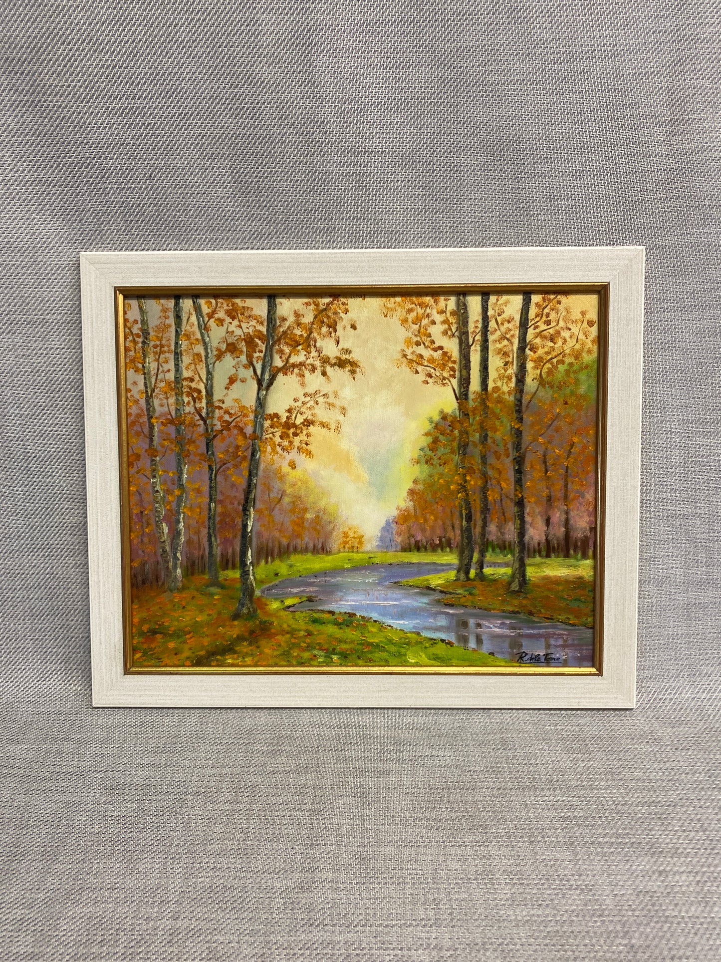 Vintage Painting - Fall River