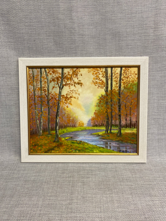 Vintage Painting - Fall River