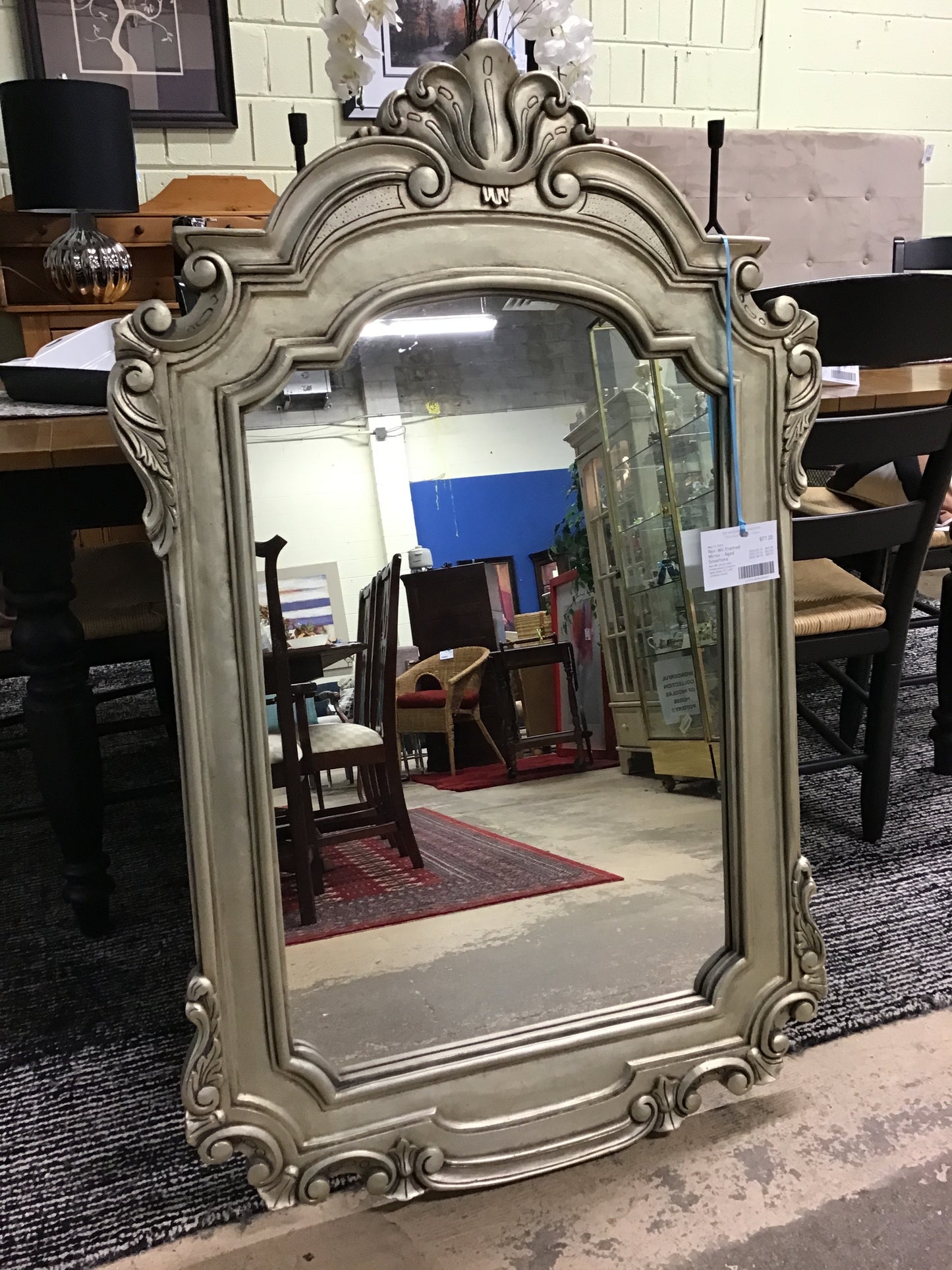 Ren-Wil Framed Mirror - Aged Silvertone