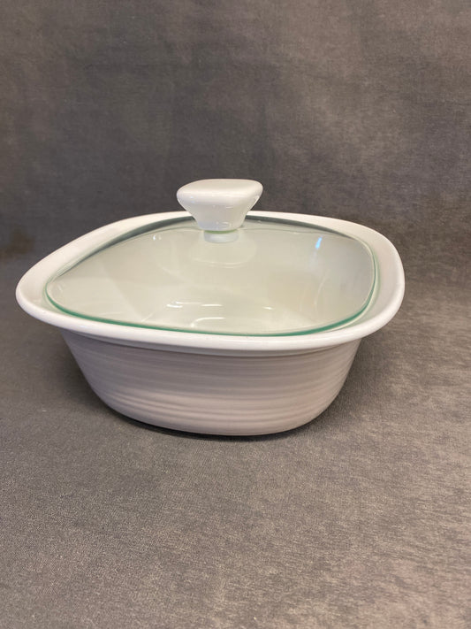 Corningware "Etch" Lidded Casserole