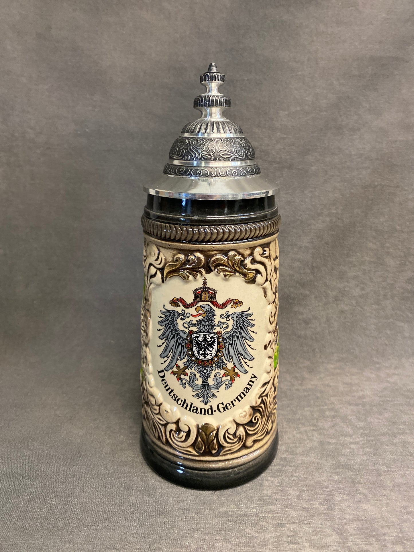 German Stein With Lid
