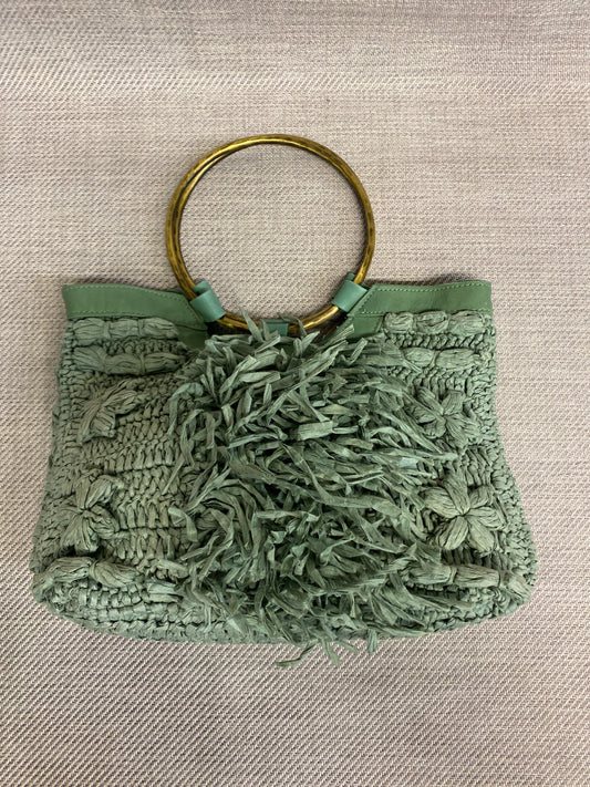 Anthropologie Raffia Purse - Green