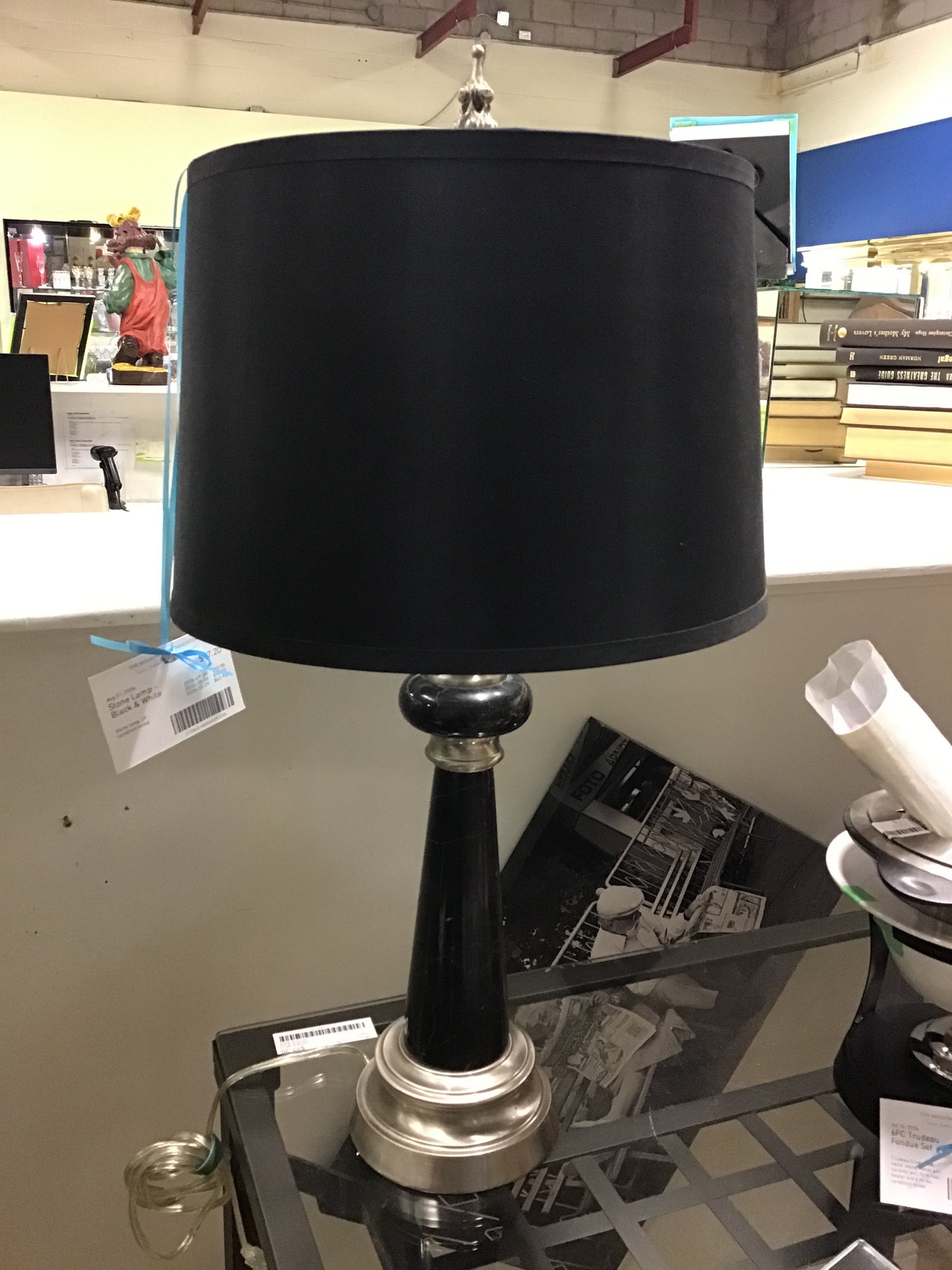 Stone Lamp - Black & White