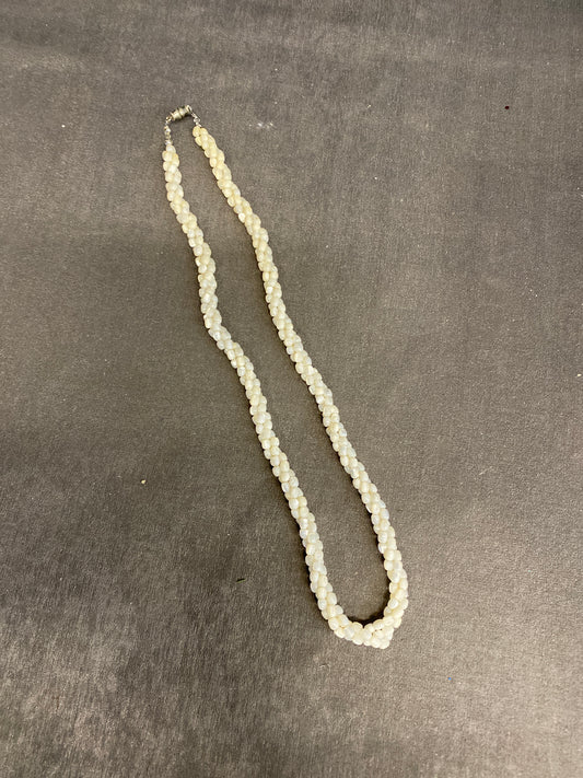 3 Strand Bead Necklace - Pearlized