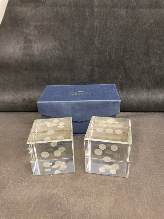 New! PAIR Badash Crystal Dice