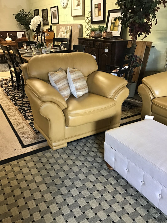 Leather Craft "Naples" Chair -  Mustard