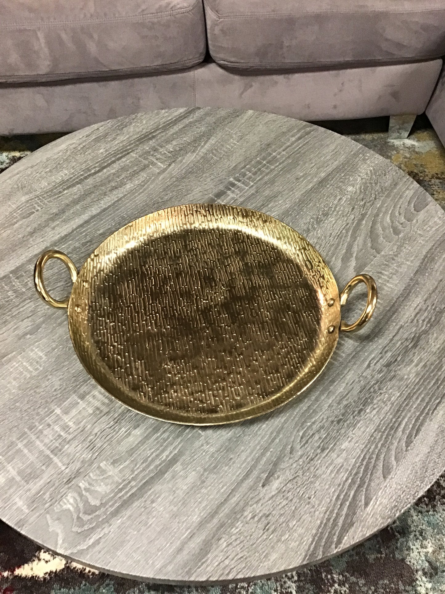 Gold Tray with Handles