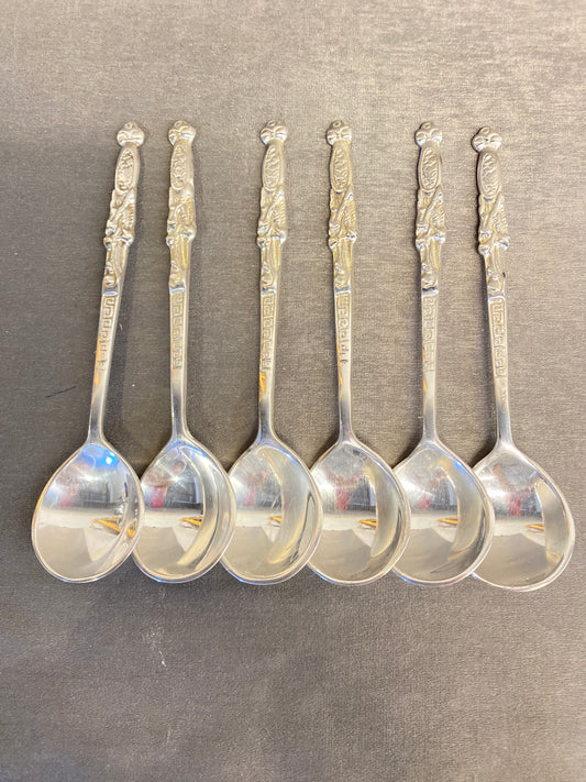 Set 6 Metal Long Spoons - Dragon