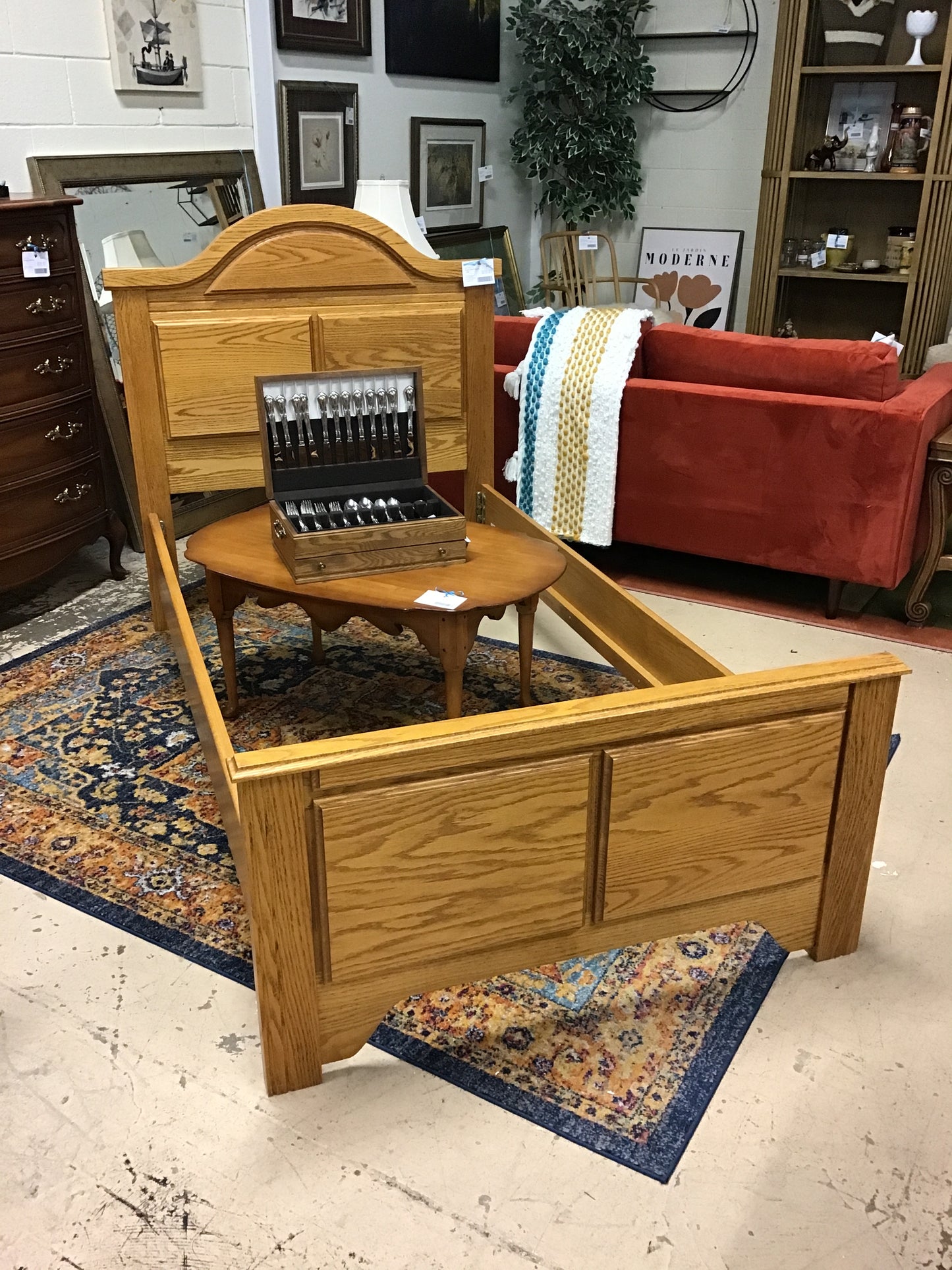 Single Bed Frame - Oak
