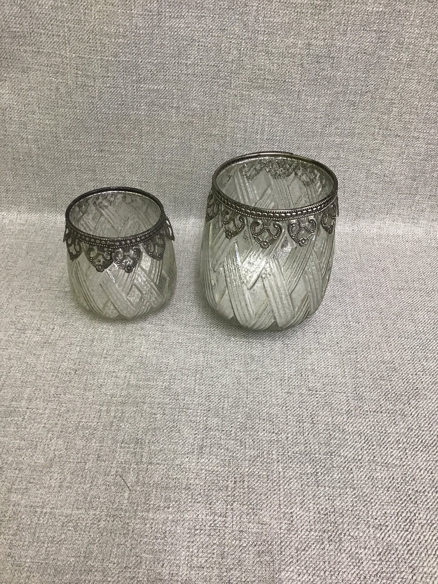PR of Glass Candle Holders