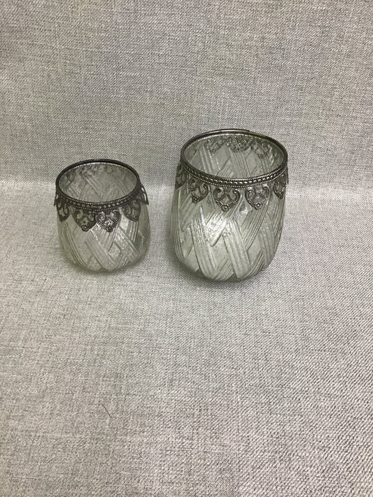 PR of Glass Candle Holders