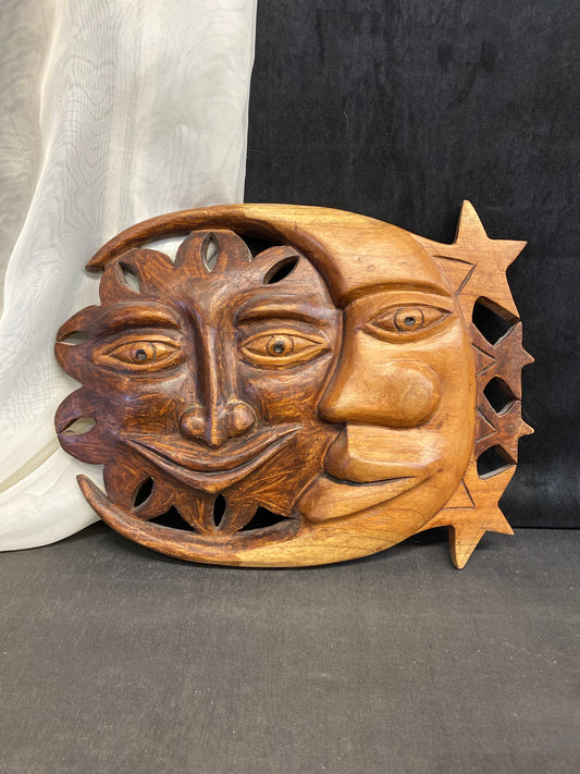 Wood Carving - Sun & Moon