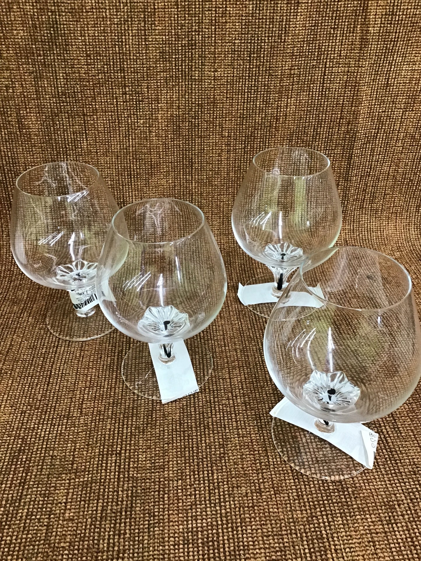 Belfor Exquisite Crystal  Brandy Glasses (4)
