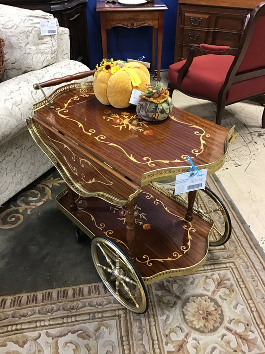 Ornate Serving Bar/Tea Cart