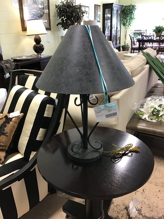 Metal Table Lamp - Verdigris