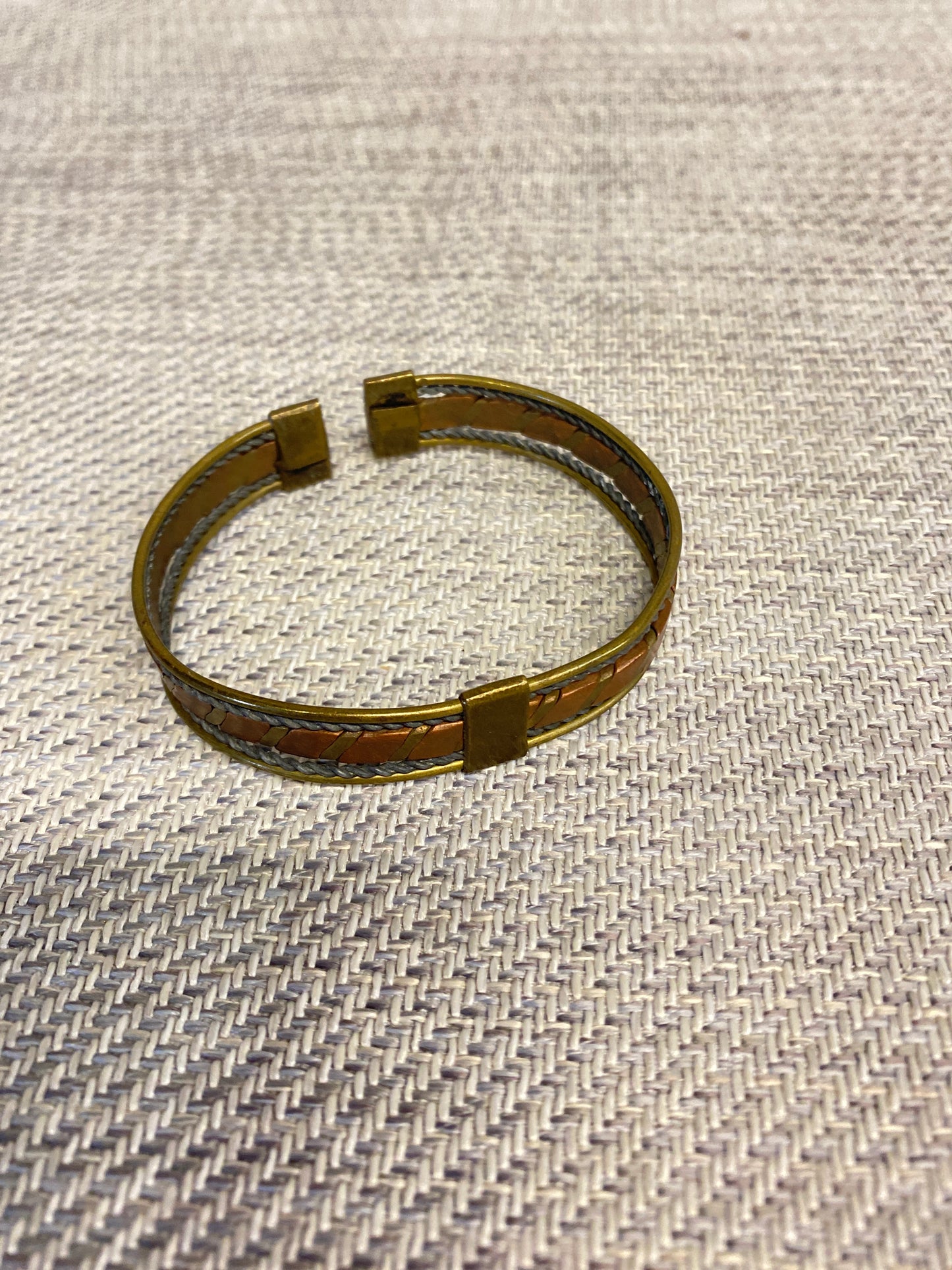 Vintage Cuff Bracelet - Copper & Brass