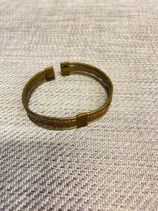 Vintage Cuff Bracelet - Copper & Brass