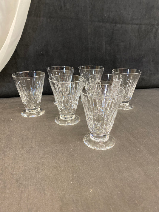 Set 7 E&L Crystal Juice Glasses