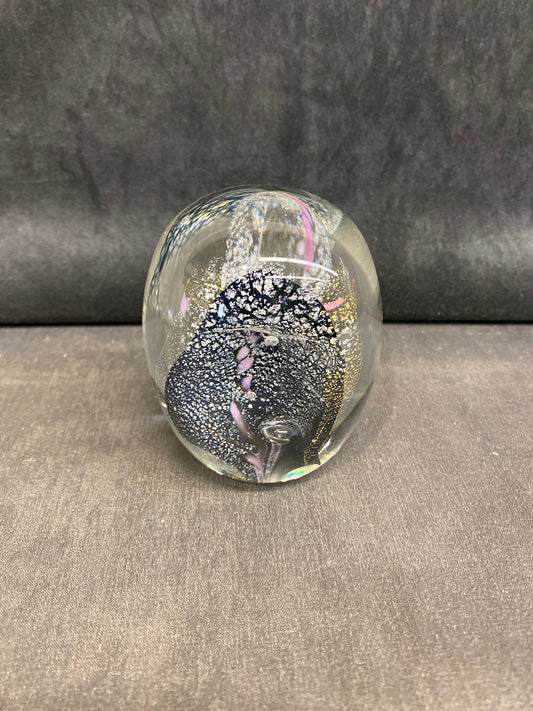 Art Glass Paperweight - Black