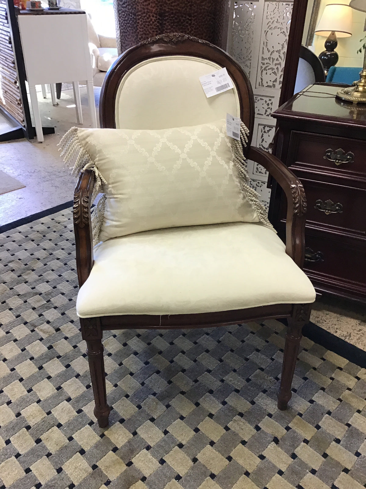 Bergere Chair + Toss Cushion