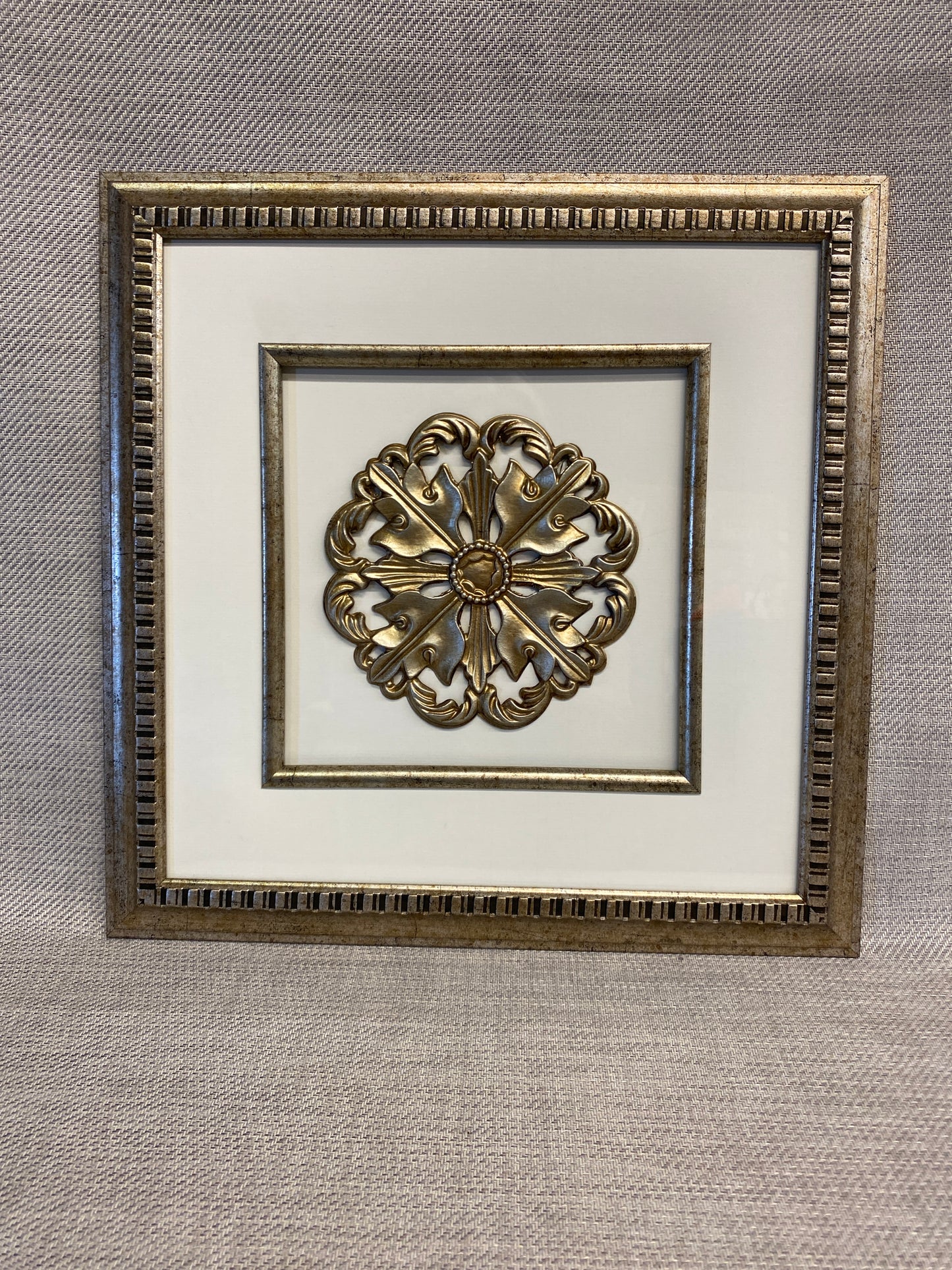 Framed Wall Decor - Gold Medallion
