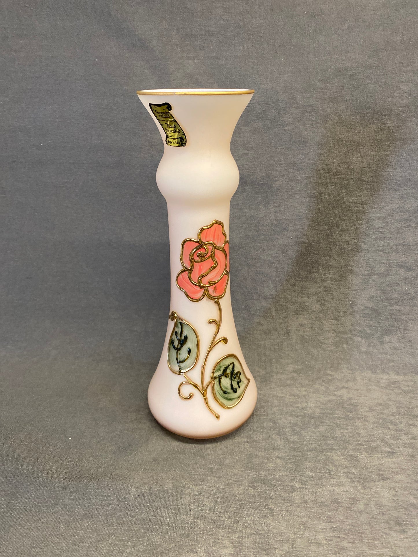 Italian Glass Vase - Pink