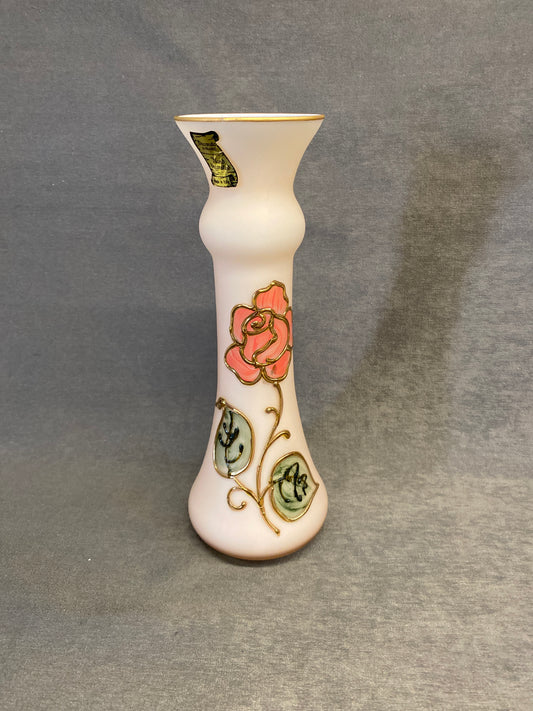 Italian Glass Vase - Pink