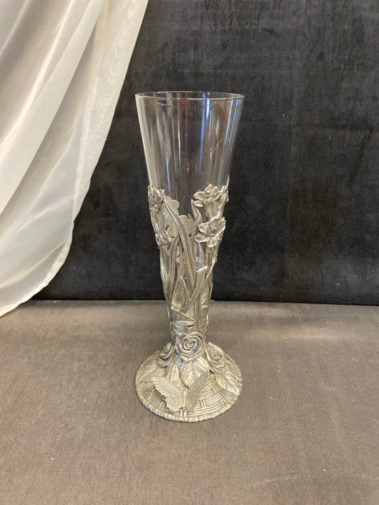 Royal Selangor Pewter & Glass Vase