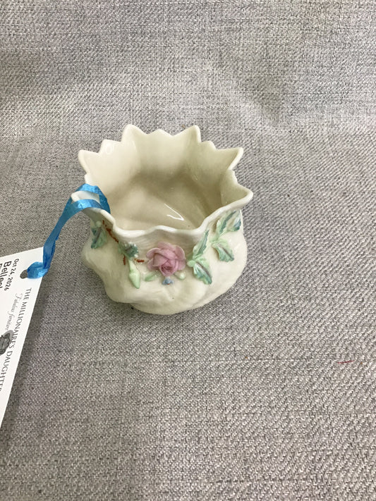 Belleek Pottery Flower Pot