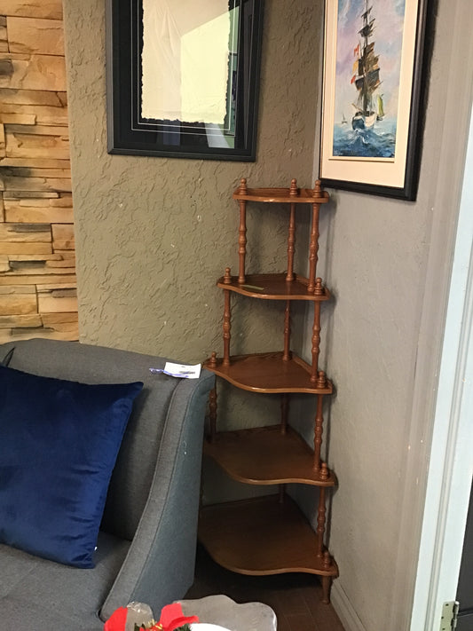 Tiered Corner Shelving Unit