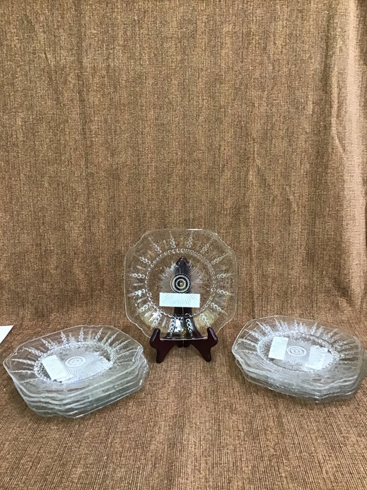 'Columbia Clear' Luncheon Plates (11)