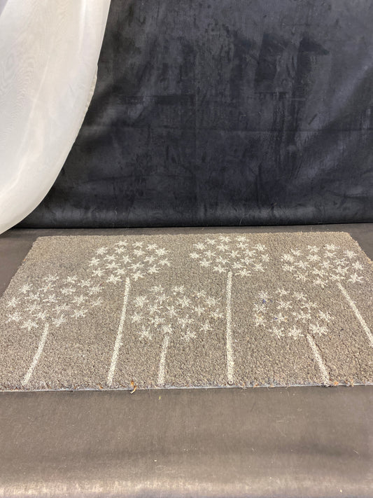 Coir Door Mat - Grey 15" x 27"