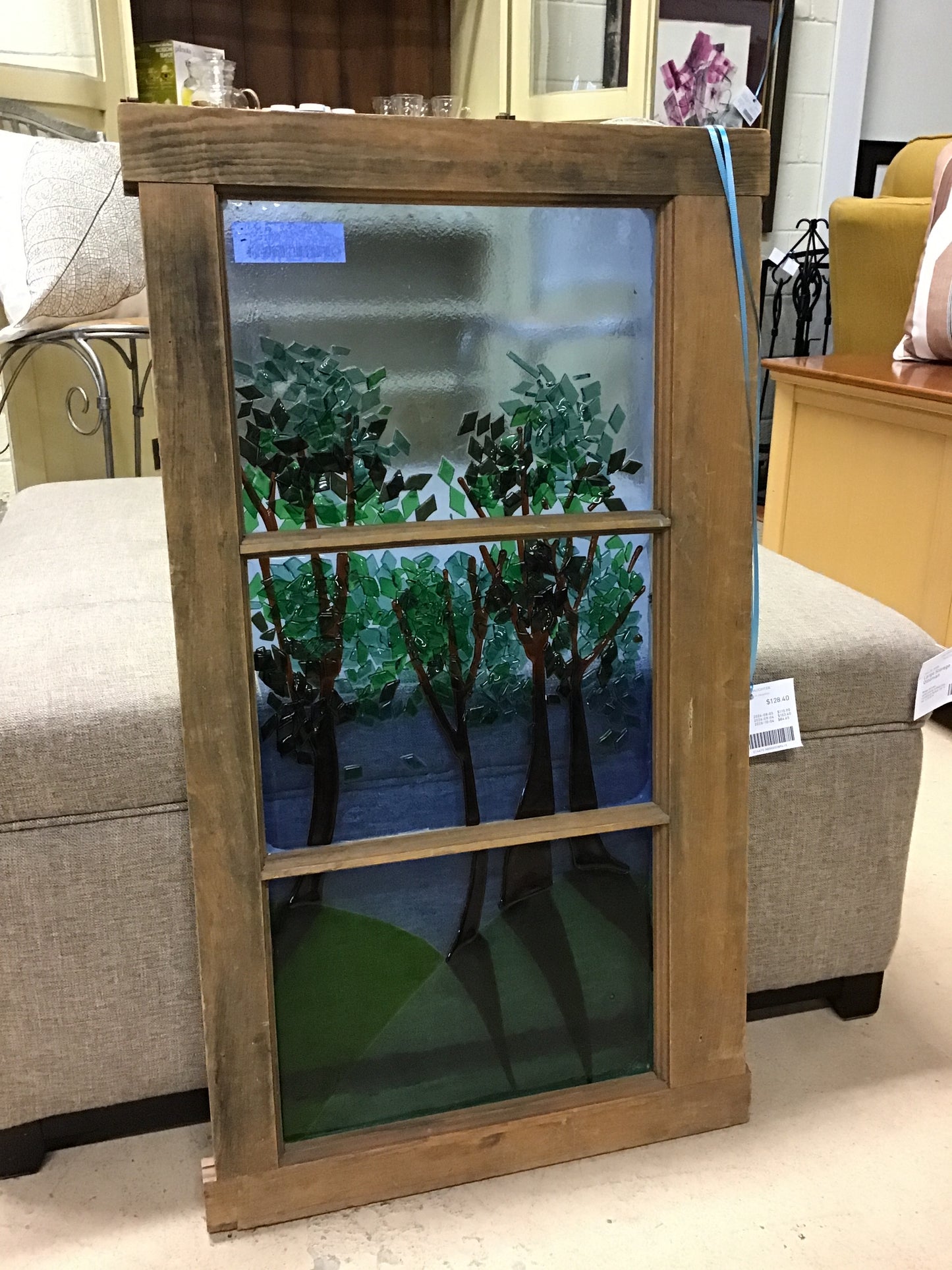 Fuzed Glass Window - Trees
